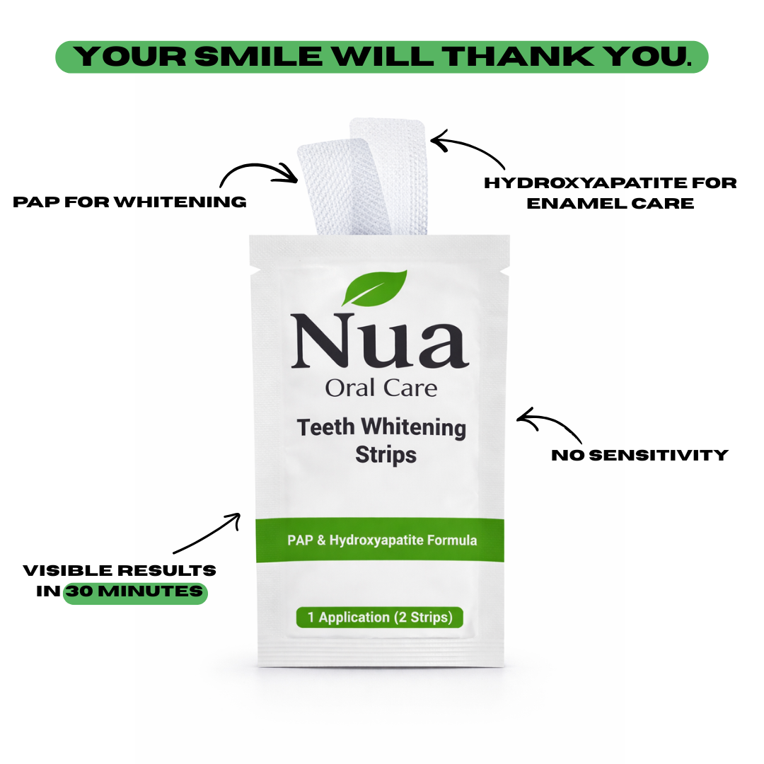 PAP Teeth Whitening Strips With Hydroxyapatite